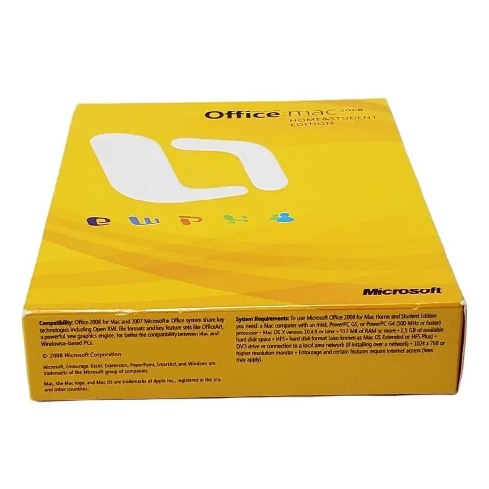 Microsoft Office Mac 2008 with Microsoft Expression Media